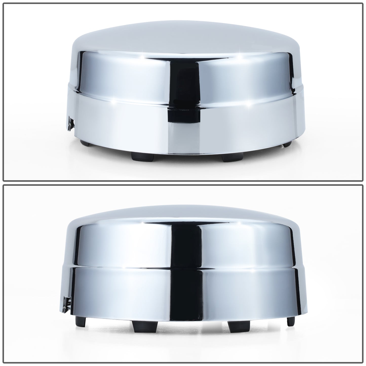 nan WHEEL CENTER CAPS - 03-10 DODGE RAM 3500 DRW/11-18 RAM 3500 DRW - FITS DUALLY MODELS WITH 17" OEM STEEL WHEELS - ABS PLASTIC - METALLIC