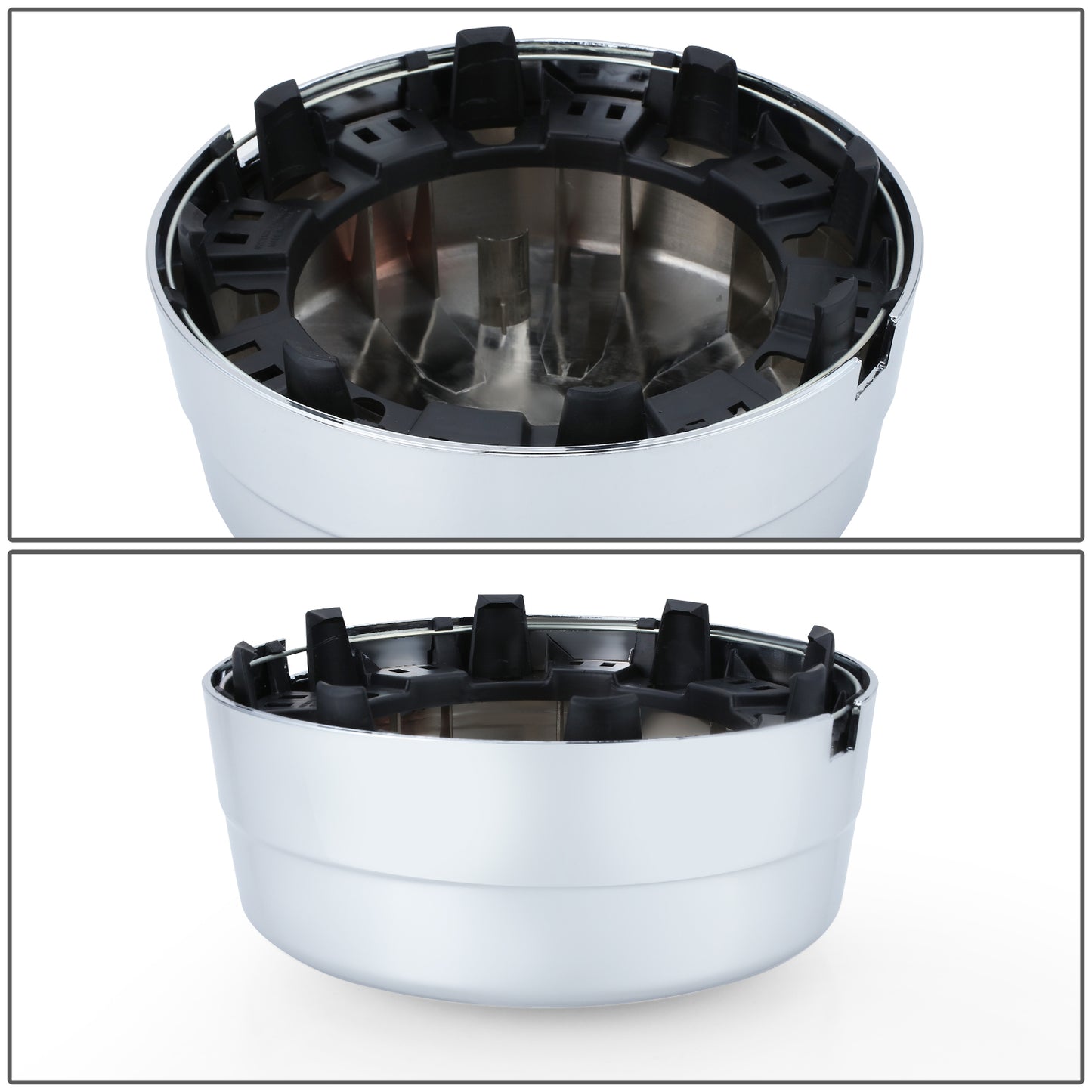 nan WHEEL CENTER CAPS - 03-10 DODGE RAM 3500 DRW/11-18 RAM 3500 DRW - FITS DUALLY MODELS WITH 17" OEM STEEL WHEELS - ABS PLASTIC - METALLIC