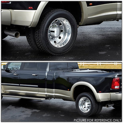 nan WHEEL CENTER CAPS - 03-10 DODGE RAM 3500 DRW/11-18 RAM 3500 DRW - FITS DUALLY MODELS WITH 17" OEM STEEL WHEELS - ABS PLASTIC - METALLIC