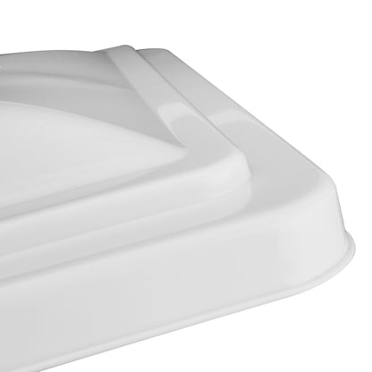 nan ROOF VENTS - RV'S WITH 14" X 14" OVERALL DIMENSION VENT LIDS (12" X 12X" INSIDE DIMENSIONS)/REUSE ORIGINAL HINGE PIN / PROP ARM - GLOSSY WHITE/SILVER