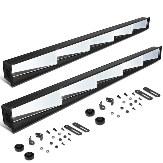 nan GOLF CART MIRRORS - EZGO, CLUB CARS AND YAMAHA GOLF CARTS - ABS PLASTIC / GLASS - TEXTURED BLACK