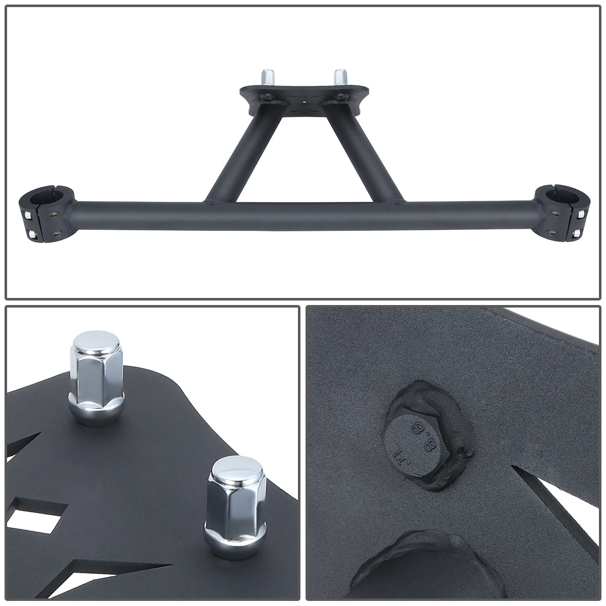 nan SPARE TIRE MOUNT - 14-19 POLARIS RZR XP - STEEL - POWDERCOATED BLACK