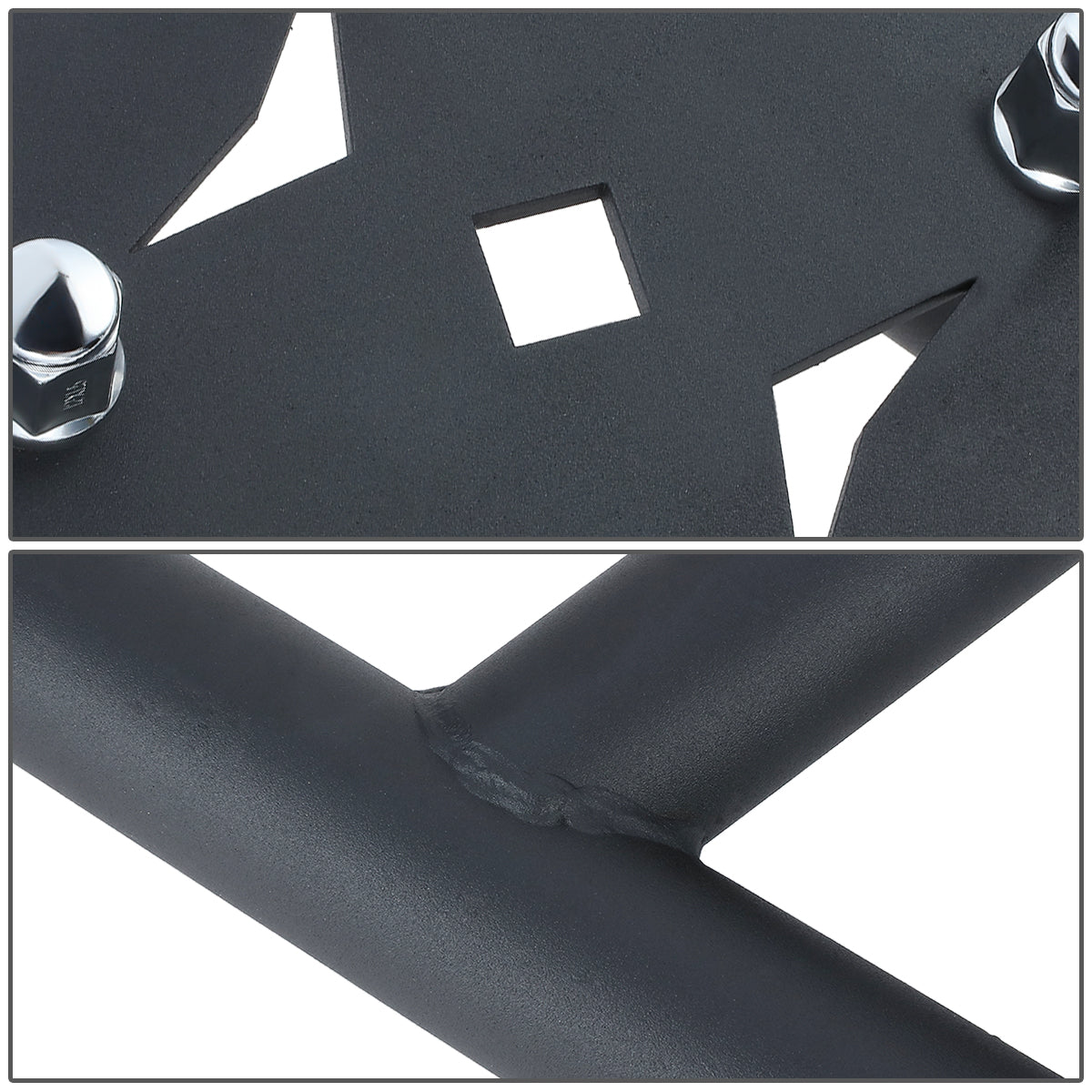 nan SPARE TIRE MOUNT - 14-19 POLARIS RZR XP - STEEL - POWDERCOATED BLACK