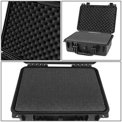 nan CARRYING CASES - 14-3/4" W X 10-1/2" X 5" - POLYPROPYLENE / RUBBER / FOAM - MATTE BLACK