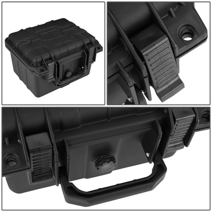 nan CARRYING CASES - 9-1/2" W X 7-1/2" L X 6-3/4" D - POLYPROPYLENE / RUBBER / FOAM - MATTE BLACK