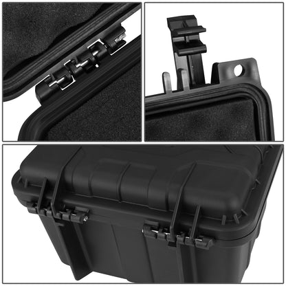 nan CARRYING CASES - 9-1/2" W X 7-1/2" L X 6-3/4" D - POLYPROPYLENE / RUBBER / FOAM - MATTE BLACK
