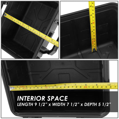 nan CARRYING CASES - 9-1/2" W X 7-1/2" L X 6-3/4" D - POLYPROPYLENE / RUBBER / FOAM - MATTE BLACK