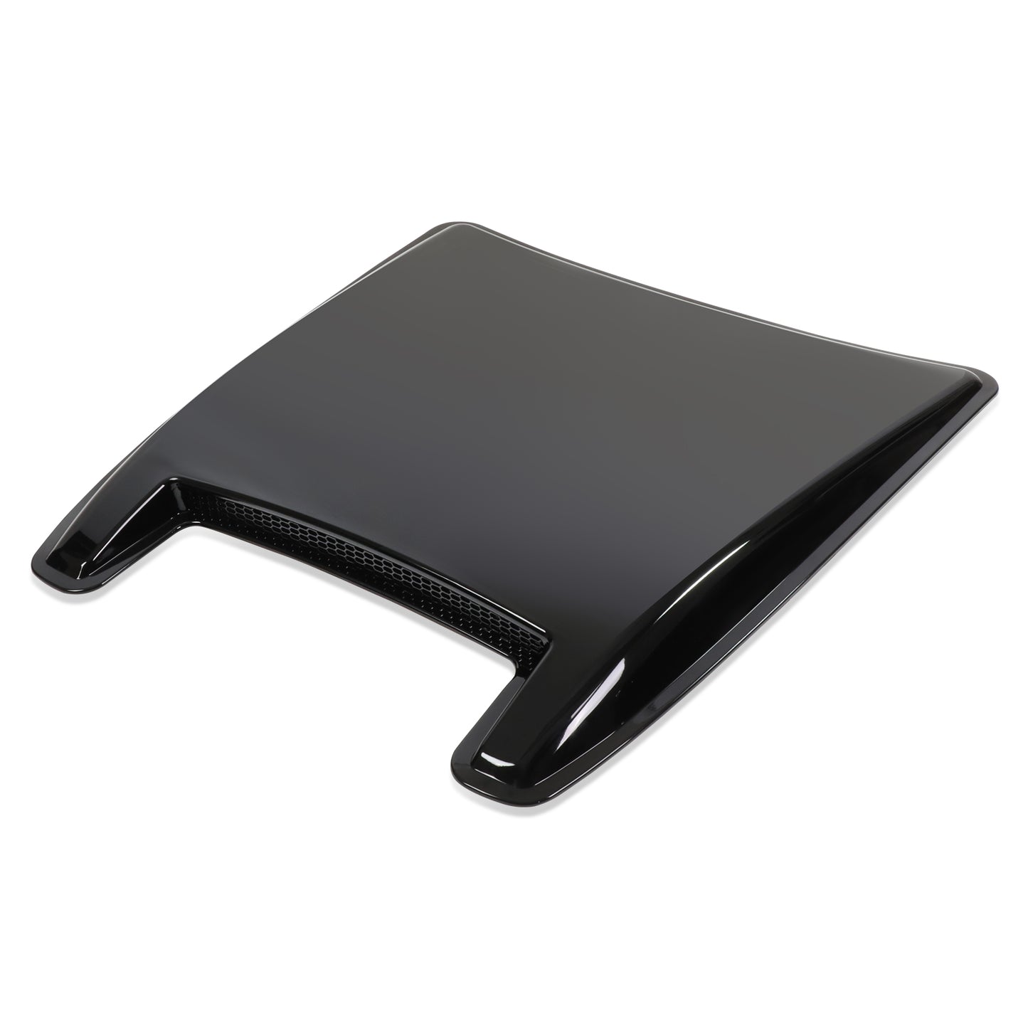 nan HOOD SCOOPS & VENTS - VEHICLES WITH 25-1/2" (SIDE TO SIDE) X 28" (FRONT TO BACK) GENERALLY FLAT HOOD - ABS PLASTIC - PAINTED BLACK