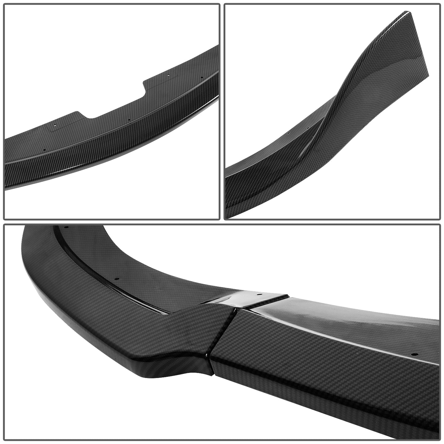 nan BODY KIT - FRONT BUMPER LIP - 06-07 SUBARU IMPREZA WRX / STI - ABS PLASTIC - BLACK