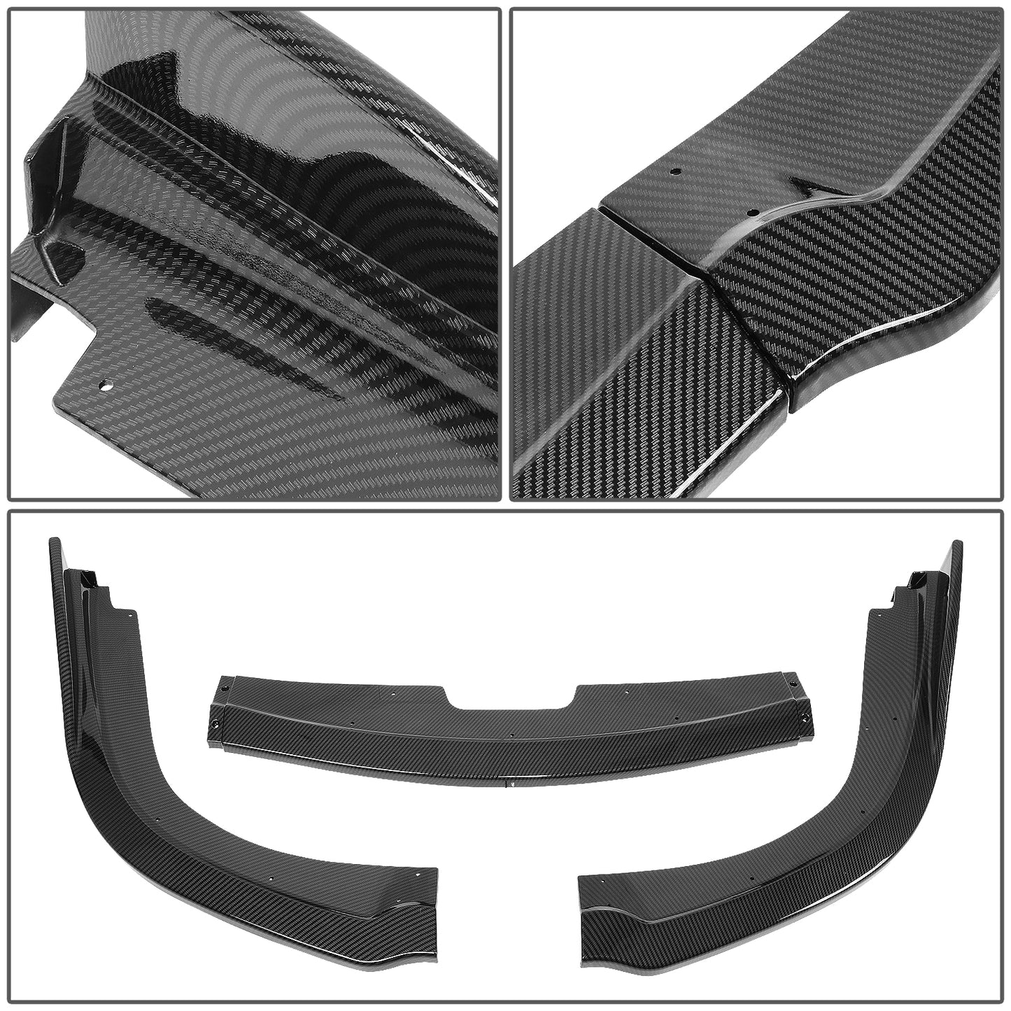 nan BODY KIT - FRONT BUMPER LIP - 06-07 SUBARU IMPREZA WRX / STI - ABS PLASTIC - BLACK