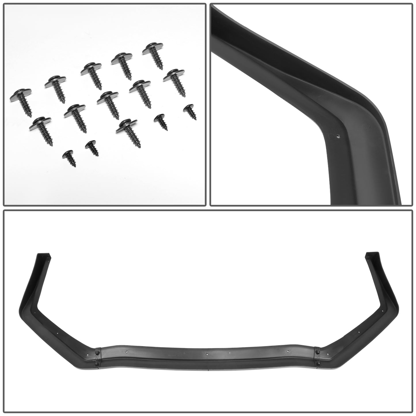 nan BODY KIT - FRONT BUMPER LIP - 15-20 SUBARU WRX / STI SEDAN - ABS PLASTIC - BLACK