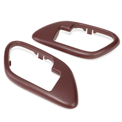 nan INTERIOR TRIM - DOOR HANDLE BEZEL - 95-99 CHEVY GMC C/K - ABS PLASTIC - TEXTURED RED
