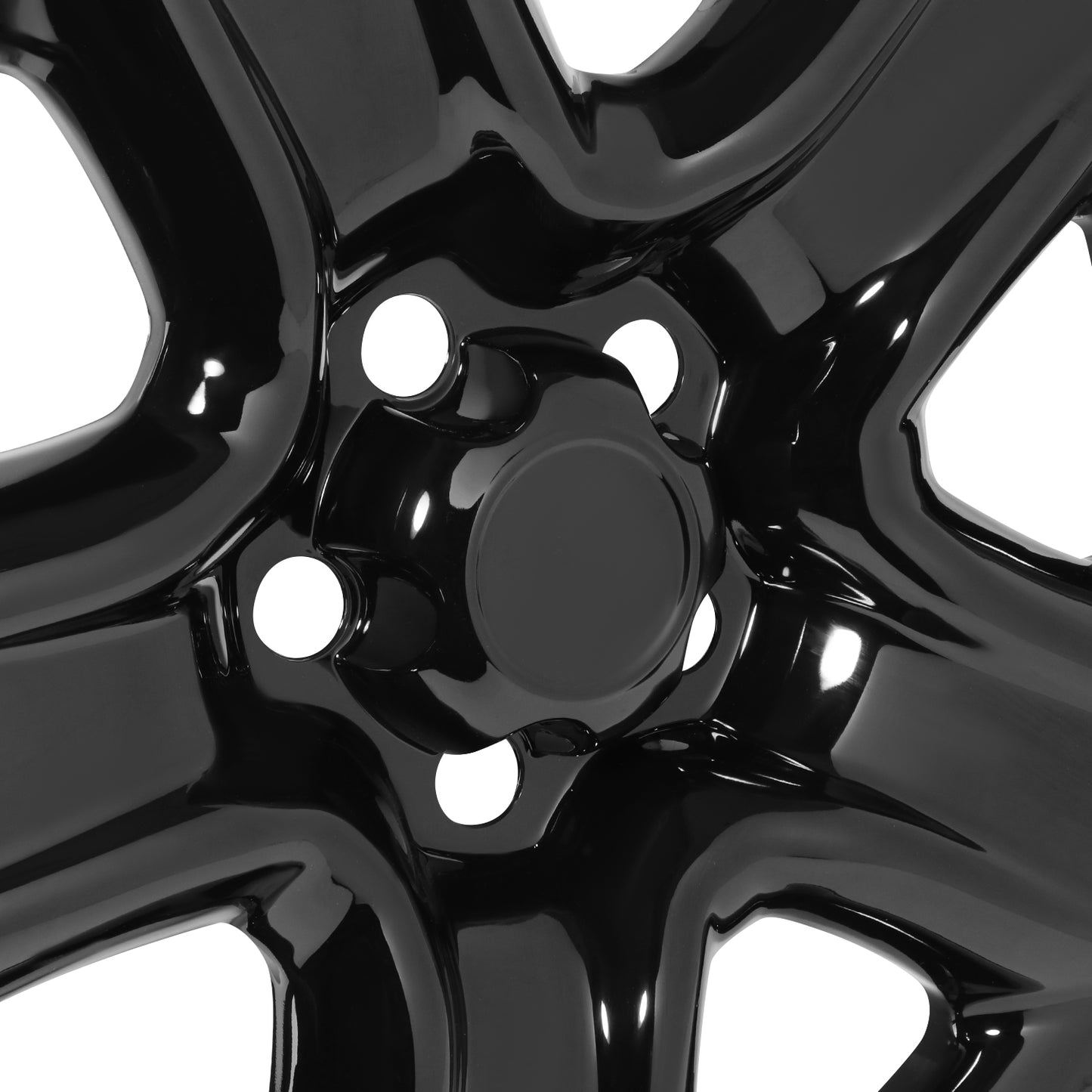 nan WHEEL SKIN COVERS - HUB CAP - 06-12 TOYOTA RAV4 - WITH OEM 17X6-1/2" TOYOTA STEEL WHEEL - FITS ON WHEEL PART NUMBER 42611-42190 - ABS PLASTIC - GLOSSY BLACK