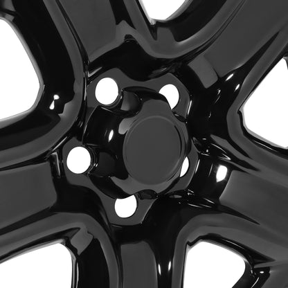 nan WHEEL SKIN COVERS - HUB CAP - 06-12 TOYOTA RAV4 - WITH OEM 17X6-1/2" TOYOTA STEEL WHEEL - FITS ON WHEEL PART NUMBER 42611-42190 - ABS PLASTIC - GLOSSY BLACK