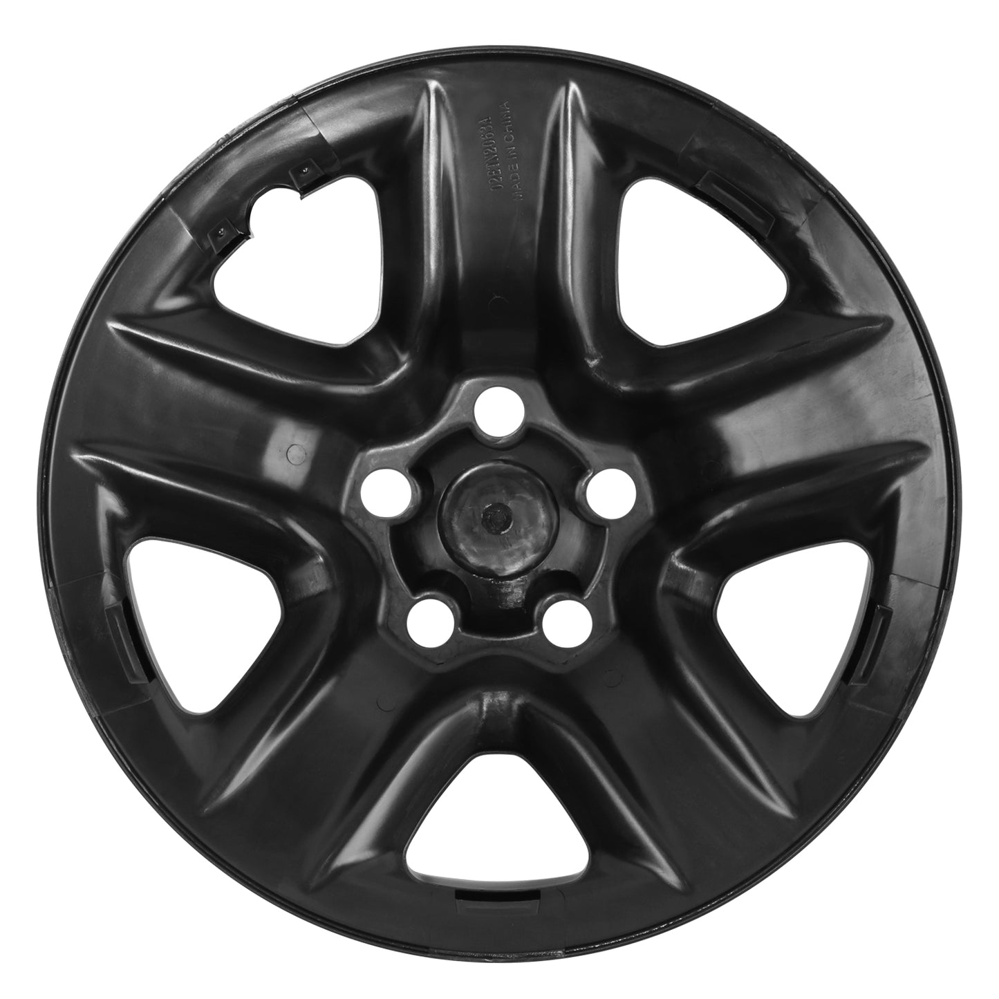 nan WHEEL SKIN COVERS - HUB CAP - 06-12 TOYOTA RAV4 - WITH OEM 17X6-1/2" TOYOTA STEEL WHEEL - FITS ON WHEEL PART NUMBER 42611-42190 - ABS PLASTIC - GLOSSY BLACK