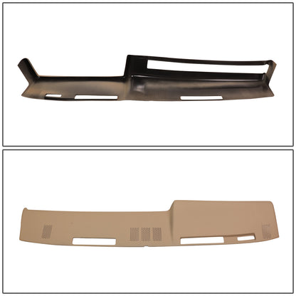 nan DASH COVERS - MOLDED DASH CAP COVER OVERLAY - 81-91 CHEVY GMC C/K/V/R BLAZER - ABS PLASTIC - TEXTURED NEUTRAL
