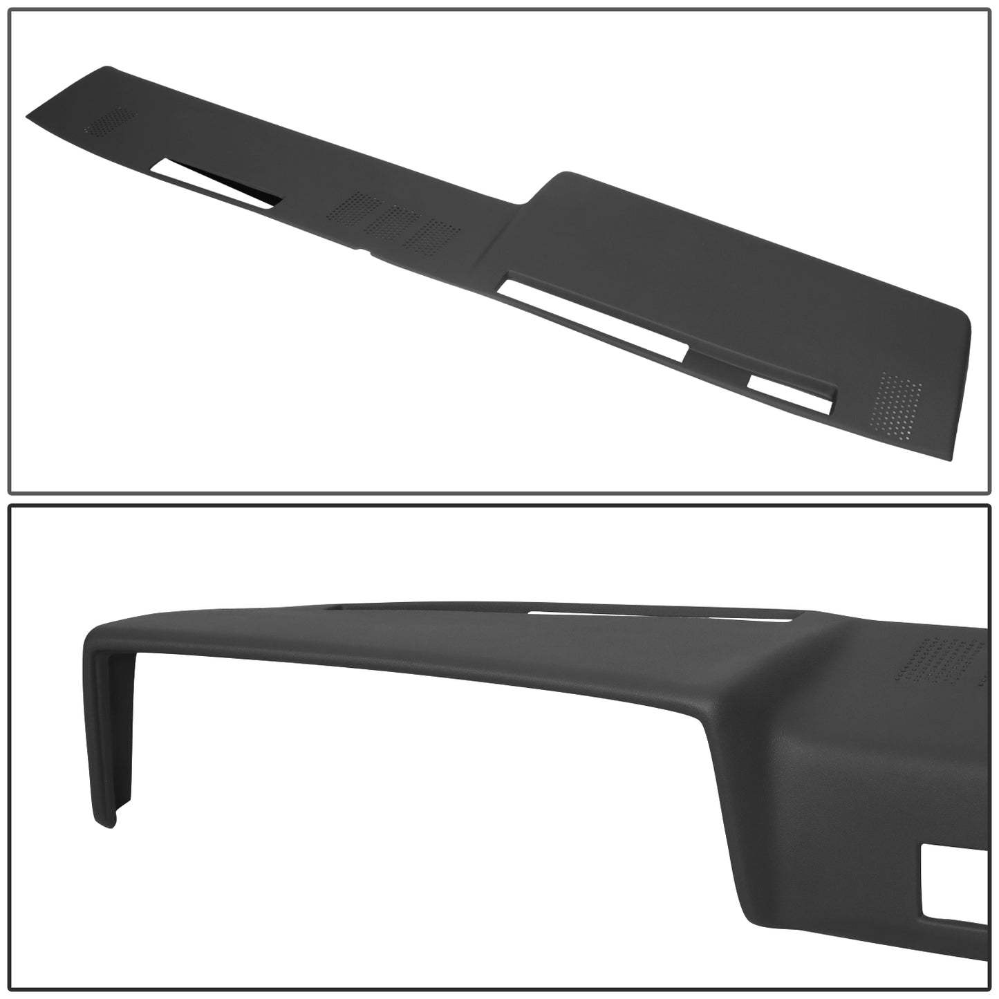 nan DASH COVERS - MOLDED DASH CAP COVER OVERLAY - 81-91 CHEVY GMC C/K/V/R BLAZER - ABS PLASTIC - TEXTURED BLACK