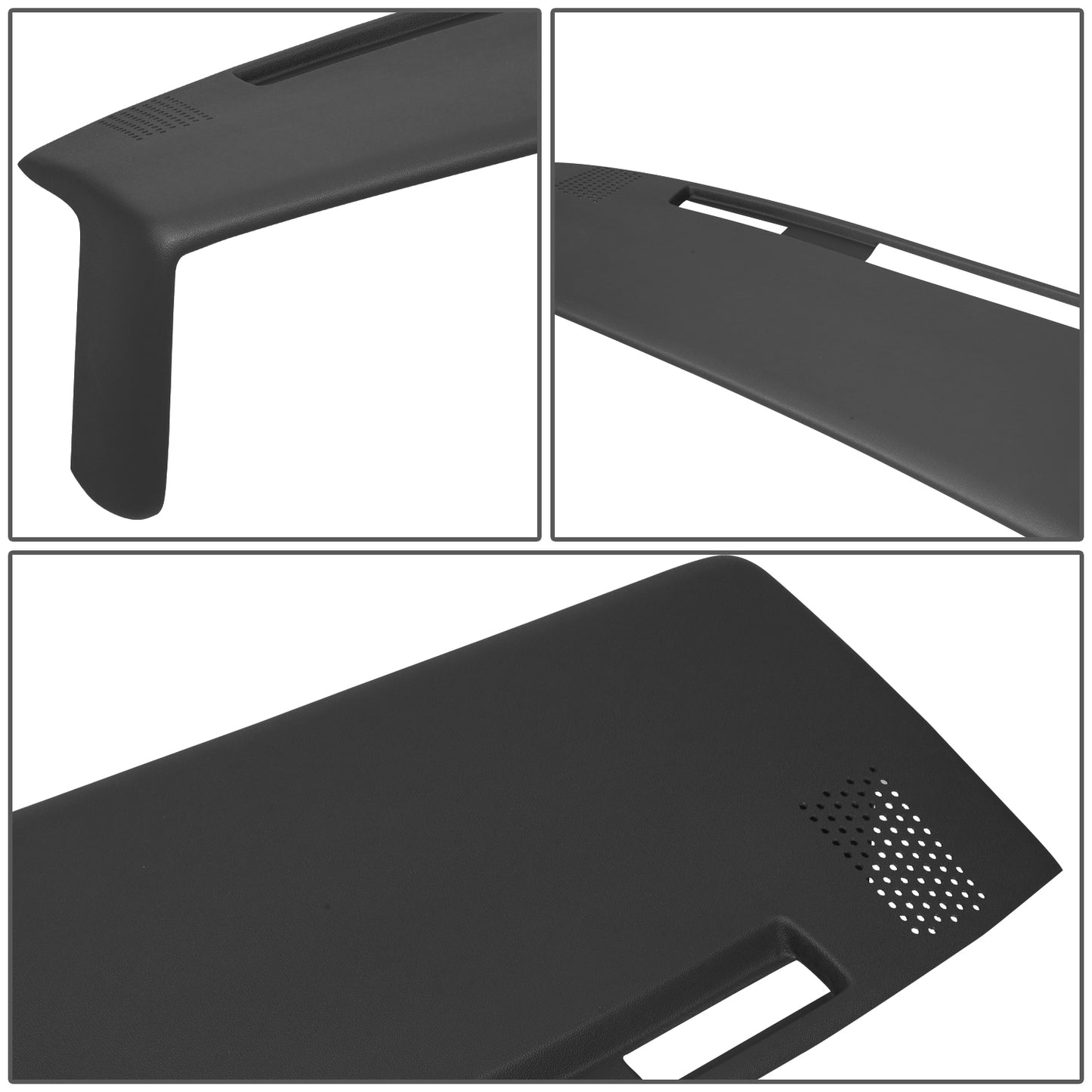 nan DASH COVERS - MOLDED DASH CAP COVER OVERLAY - 81-91 CHEVY GMC C/K/V/R BLAZER - ABS PLASTIC - TEXTURED BLACK