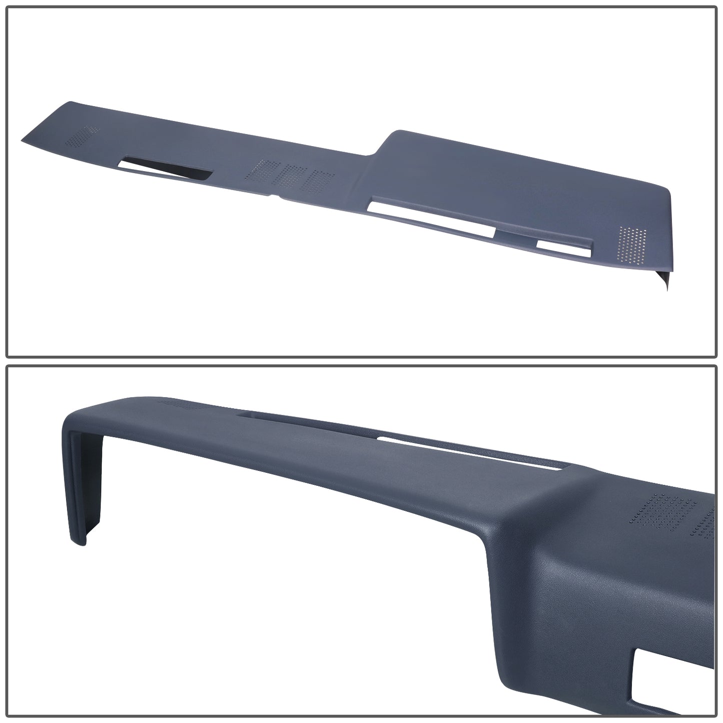 nan DASH COVERS - MOLDED DASH CAP COVER OVERLAY - 81-91 CHEVY GMC C/K/V/R BLAZER - ABS PLASTIC - TEXTURED DARK BLUE