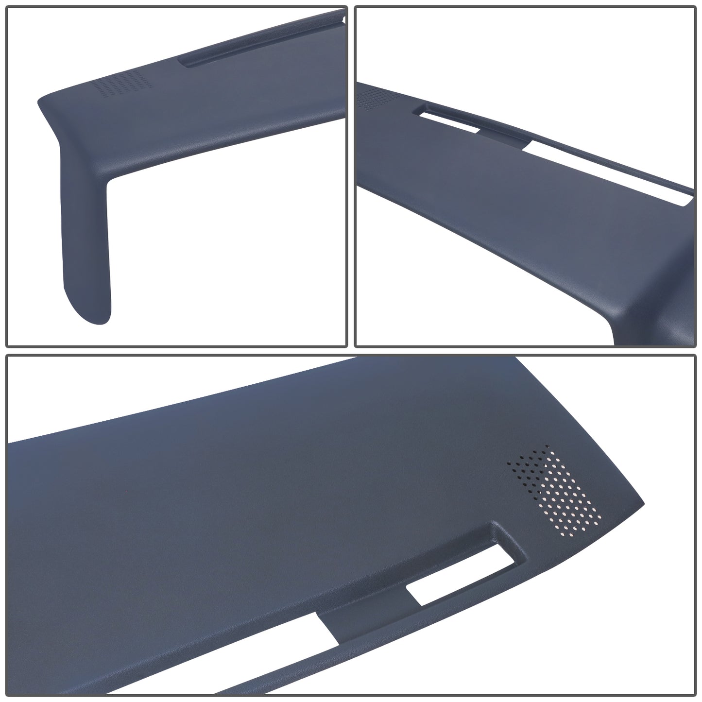 nan DASH COVERS - MOLDED DASH CAP COVER OVERLAY - 81-91 CHEVY GMC C/K/V/R BLAZER - ABS PLASTIC - TEXTURED DARK BLUE