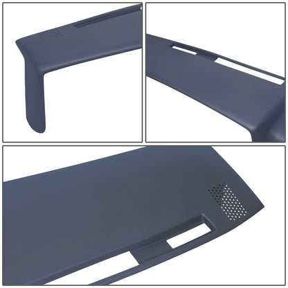 nan DASH COVERS - MOLDED DASH CAP COVER OVERLAY - 81-91 CHEVY GMC C/K/V/R BLAZER - ABS PLASTIC - TEXTURED DARK BLUE