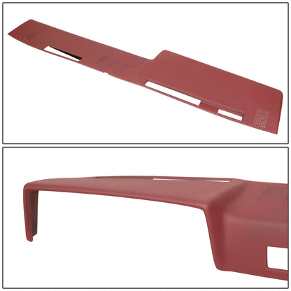nan DASH COVERS - MOLDED DASH CAP COVER OVERLAY - 81-91 CHEVY GMC C/K/V/R BLAZER - ABS PLASTIC - TEXTURED MAROON