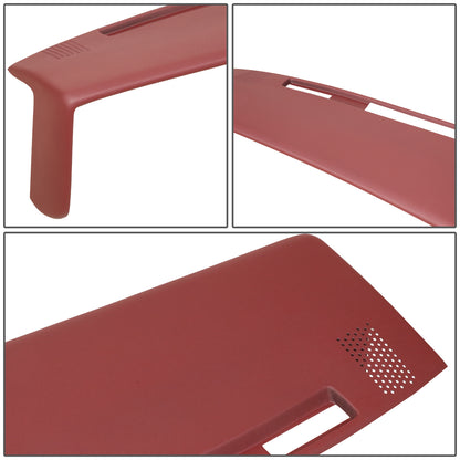 nan DASH COVERS - MOLDED DASH CAP COVER OVERLAY - 81-91 CHEVY GMC C/K/V/R BLAZER - ABS PLASTIC - TEXTURED MAROON