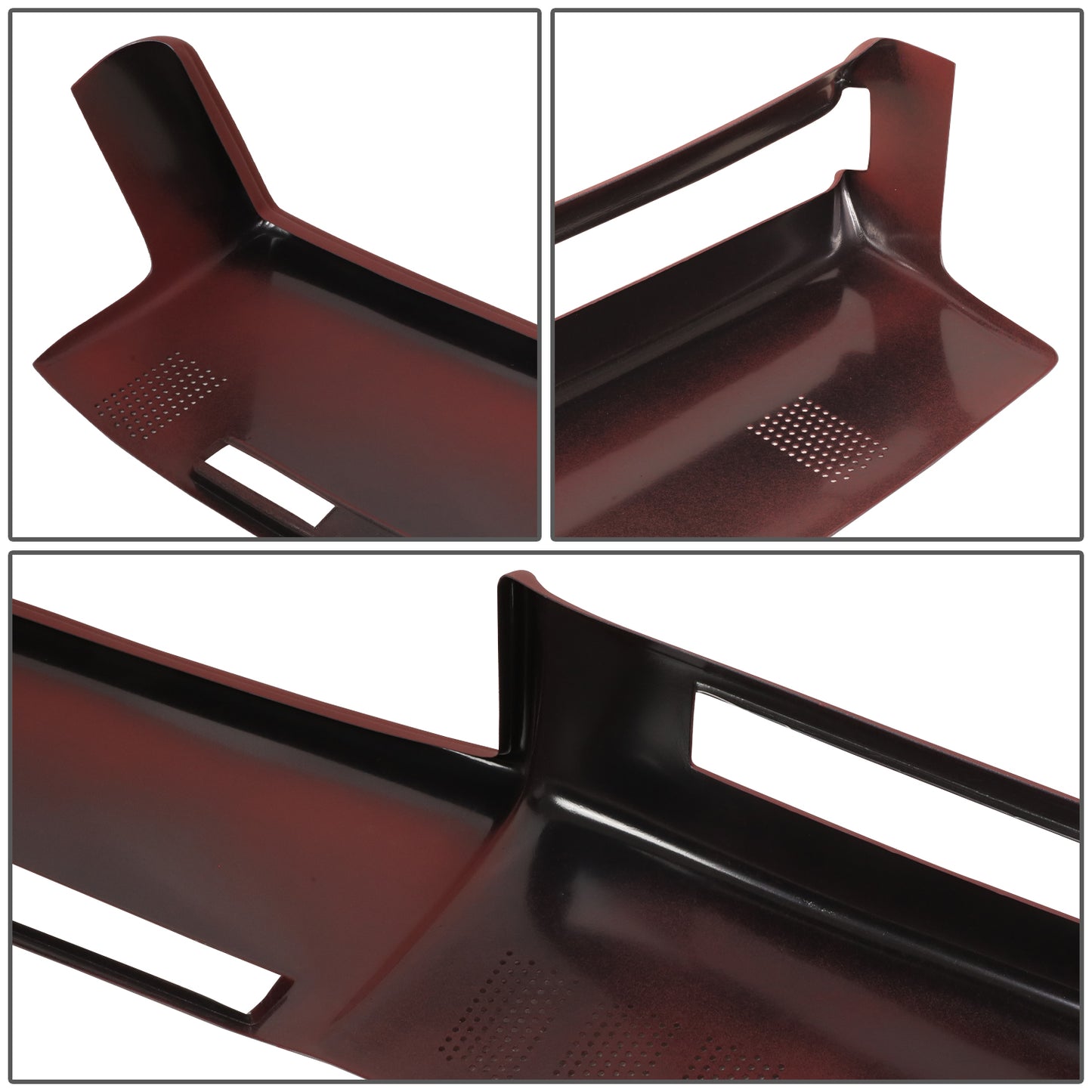 nan DASH COVERS - MOLDED DASH CAP COVER OVERLAY - 81-91 CHEVY GMC C/K/V/R BLAZER - ABS PLASTIC - TEXTURED MAROON