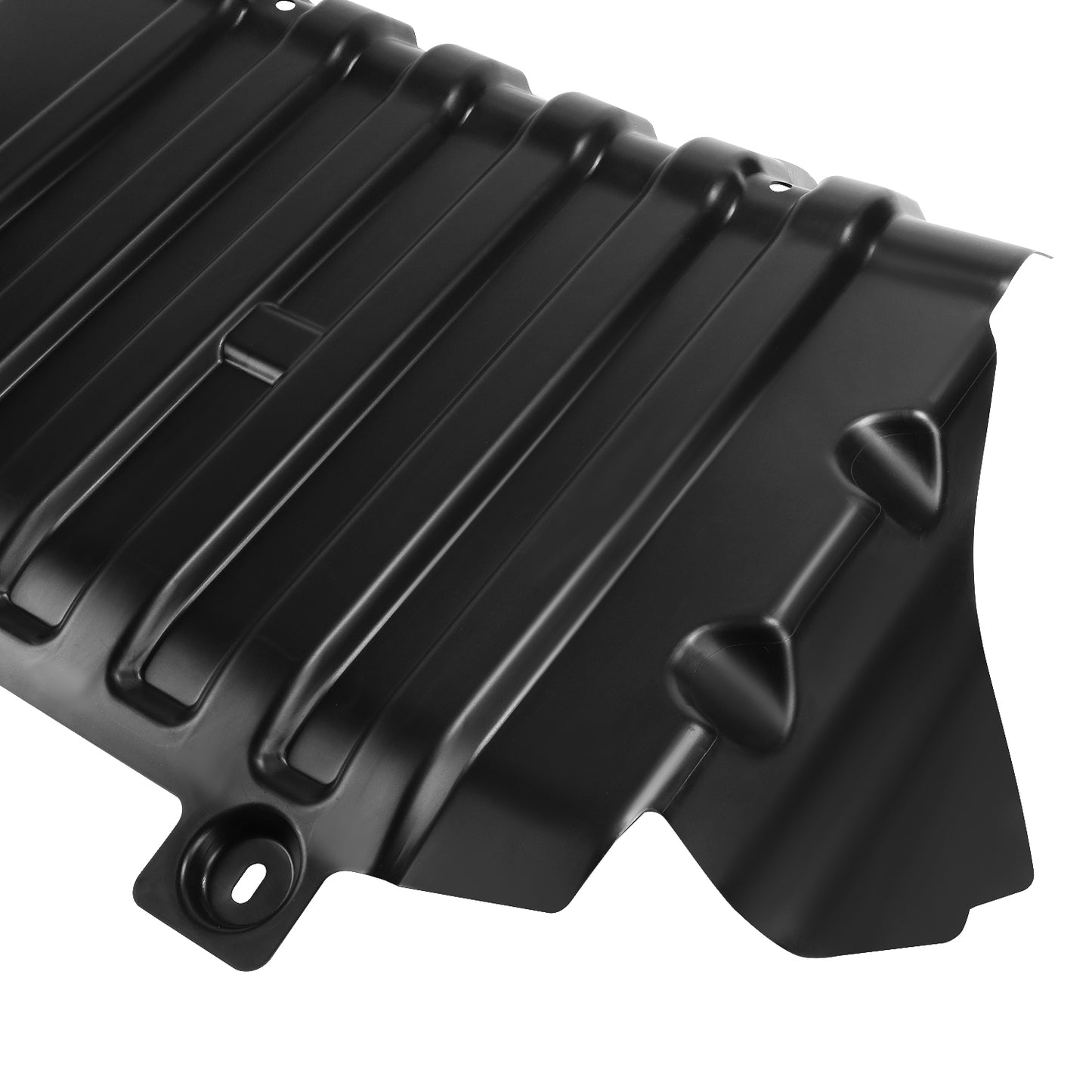 nan ENGINE SPLASH SHIELDS - LOWER ENGINE SPLASH SHIELD - 07-14 ESCALADE SILVERADO SIERRA YUKON - ABS PLASTIC - BARE BLACK