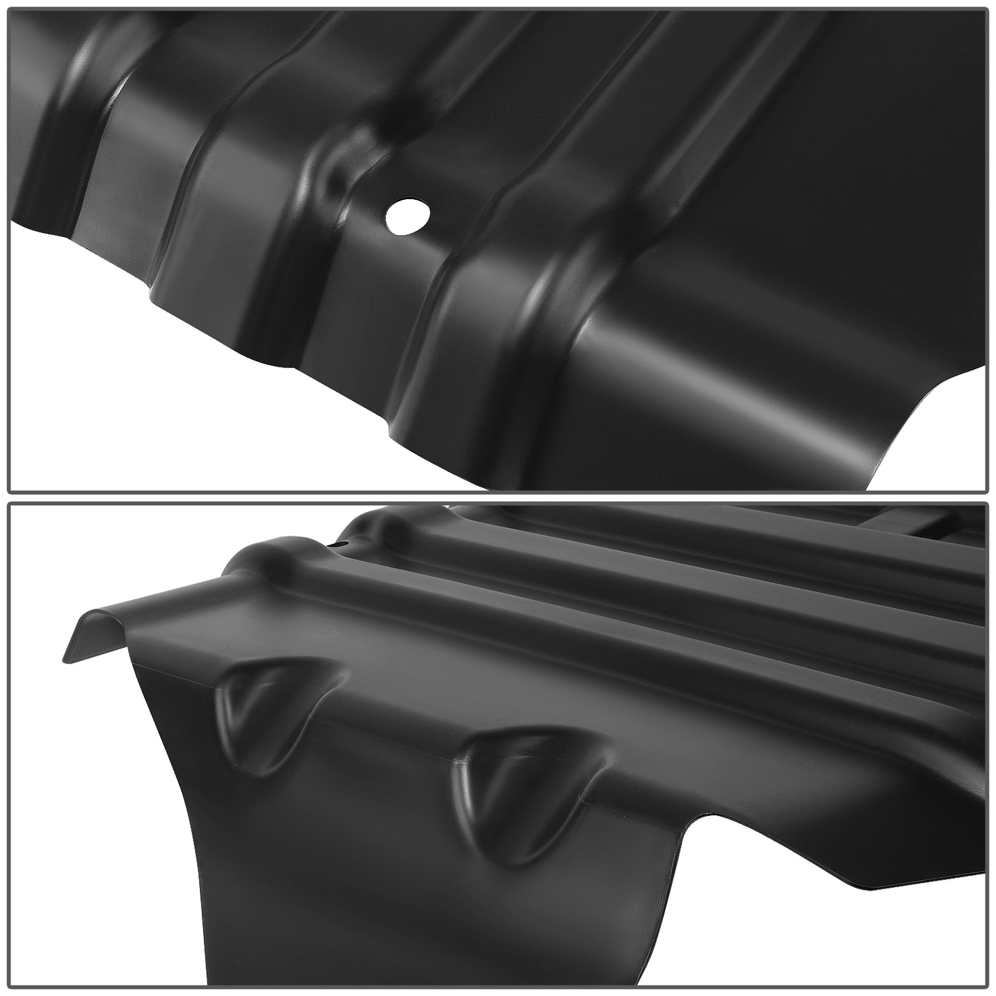 nan ENGINE SPLASH SHIELDS - LOWER ENGINE SPLASH SHIELD - 07-14 ESCALADE SILVERADO SIERRA YUKON - ABS PLASTIC - BARE BLACK