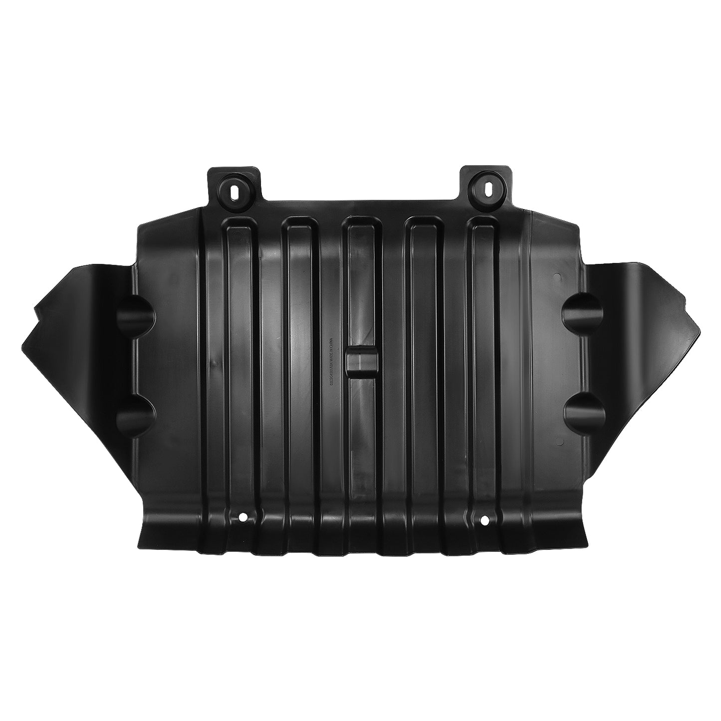 nan ENGINE SPLASH SHIELDS - LOWER ENGINE SPLASH SHIELD - 07-14 ESCALADE SILVERADO SIERRA YUKON - ABS PLASTIC - BARE BLACK