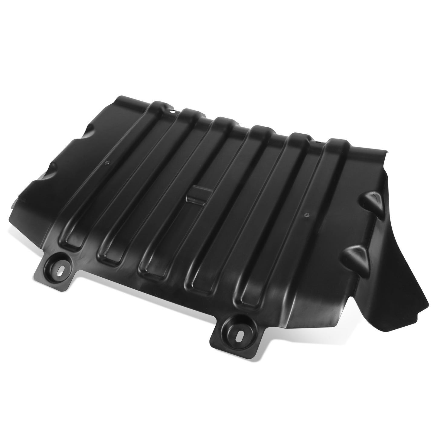 nan ENGINE SPLASH SHIELDS - LOWER ENGINE SPLASH SHIELD - 07-14 ESCALADE SILVERADO SIERRA YUKON - ABS PLASTIC - BARE BLACK