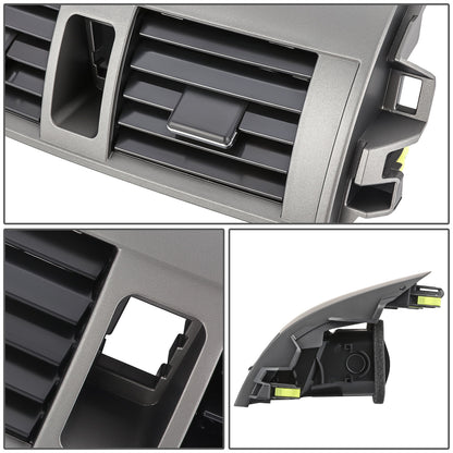 nan DASH CENTER A/C AIR VENT UPPER BEZEL TRIM - 09-13 TOYOTA COROLLA