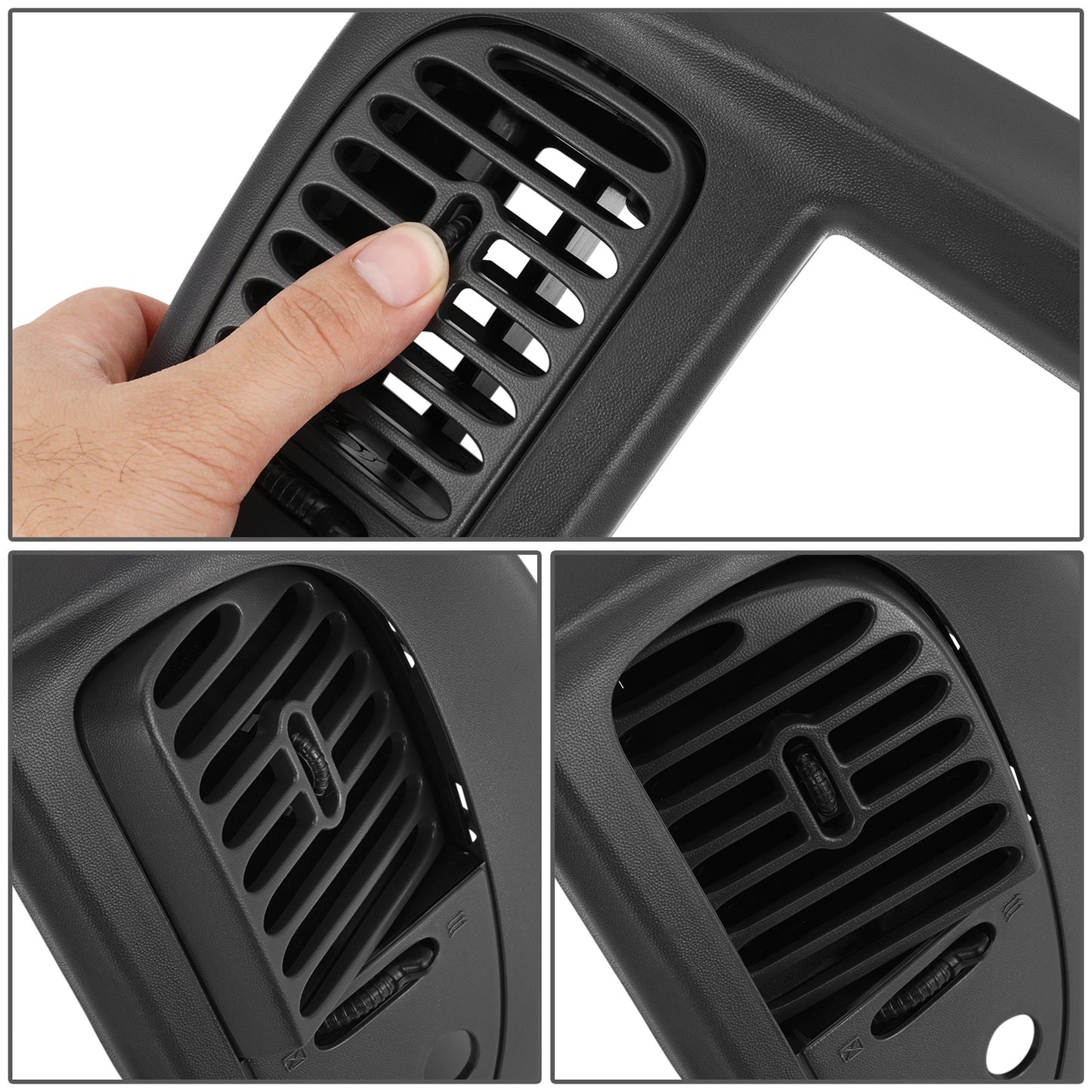 nan CENTER DASH RADIO CLIMATE BEZEL PANEL - 97-03 FORD F150 - BLACK