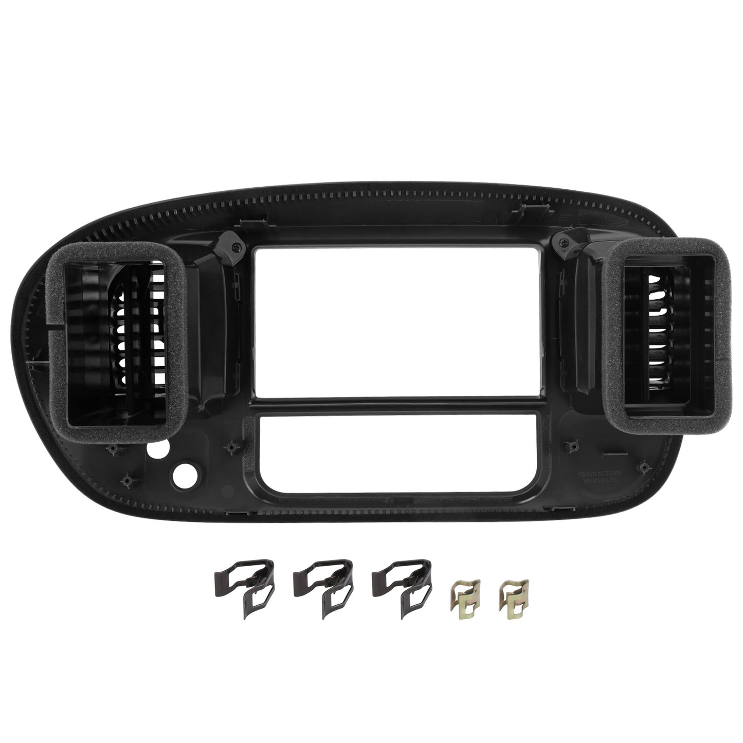 nan CENTER DASH RADIO CLIMATE BEZEL PANEL - 97-03 FORD F150 - BLACK