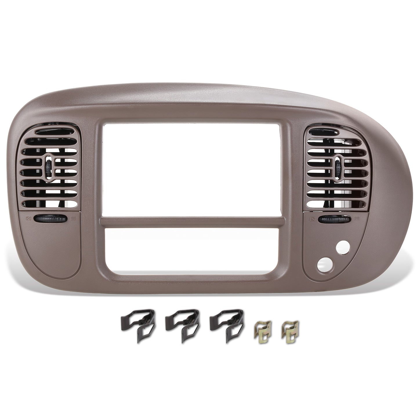 nan CENTER DASH RADIO CLIMATE BEZEL PANEL - 97-03 FORD F150 - BROWN