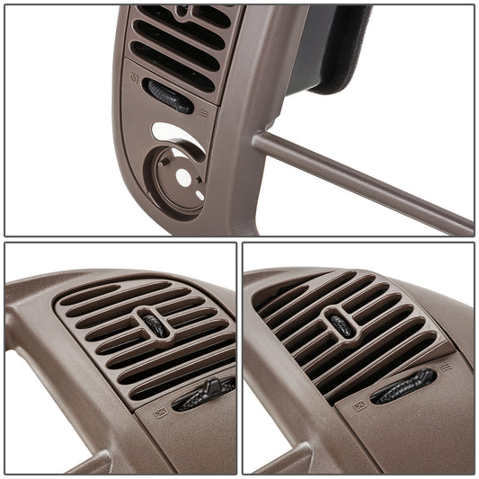 nan CENTER DASH RADIO SURROUND BEZEL TRIM PANEL - 97-03 FORD F-150 / 04 FORD F-150 HERITAGE / 97-02 FORD EXPEDITION - FITS 4WD MODELS - BROWN