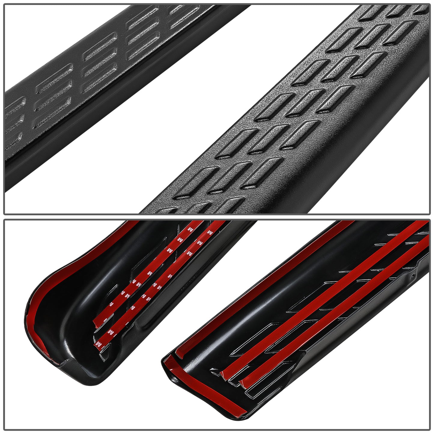 nan BED RAIL CAPS - 07-13 CHEVY SILVERADO 6´6" BED - BLACK