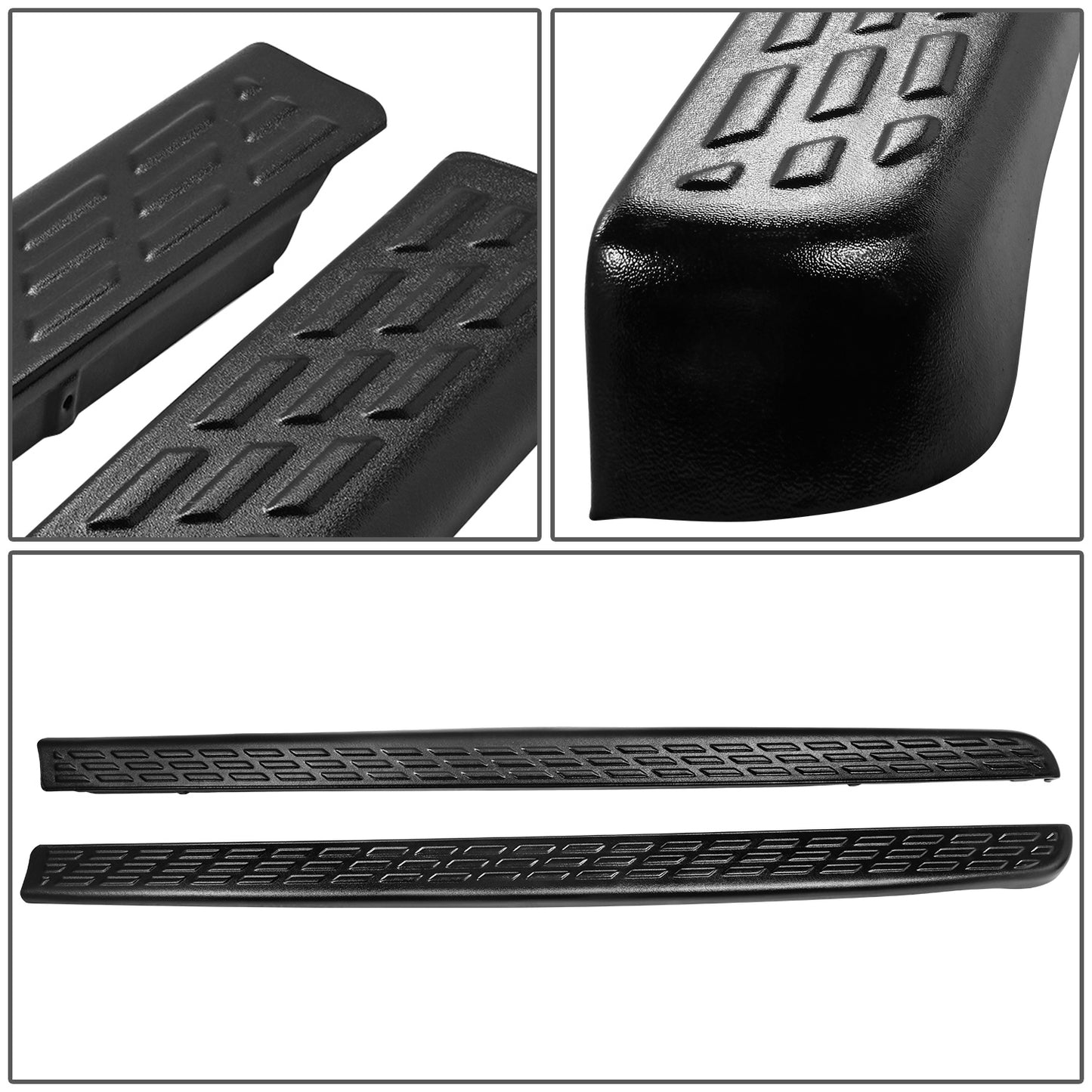 nan BED RAIL CAPS - 07-13 CHEVY SILVERADO 6´6" BED - BLACK