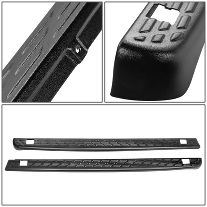 nan BED RAIL CAPS COVER - 07-13 SILVERADO 1500 2500 HD 3500 HD 6'6" - WITH HOLE - BLACK
