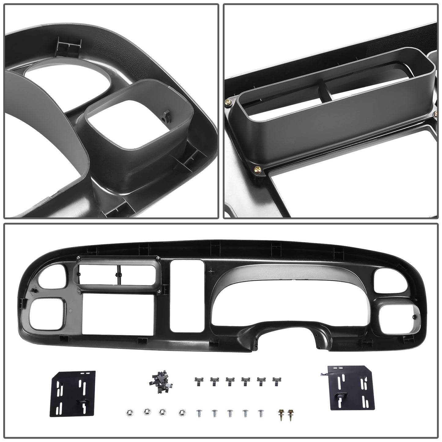 nan CAR RADIO STEREO DOUBLE DIN DASH KIT - 98-02 DODGE RAM 1500 2500 3500 TRUCKS