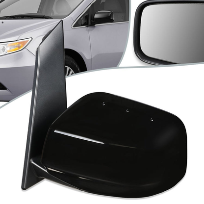 RETROVISOR MIRROR - OEM - 11-13 HONDA ODYSSEY - POWERED - HEATED - PAINTABLE - BLACK - LEFT