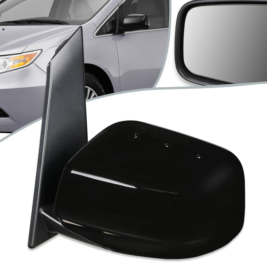 RETROVISOR MIRROR - OEM - 11-13 HONDA ODYSSEY - POWERED - HEATED - PAINTABLE - BLACK - LEFT