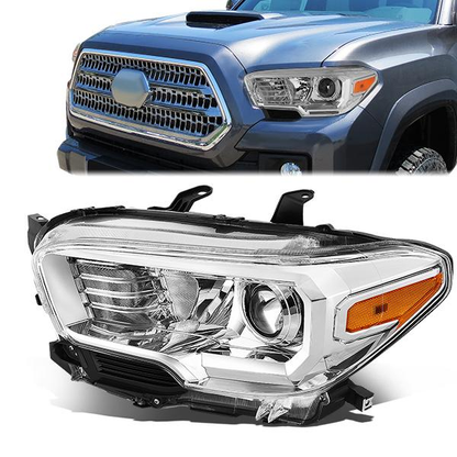 FAROS OE STYLE - 16-18 TOYOTA TACOMA - FITS MODELS W/O LED RUNNING LIGHTS - W/O FOG LAMPS - H11 LOW / H9 HIGH / 7440 SIGNAL / 2825 MARKER - LEFT