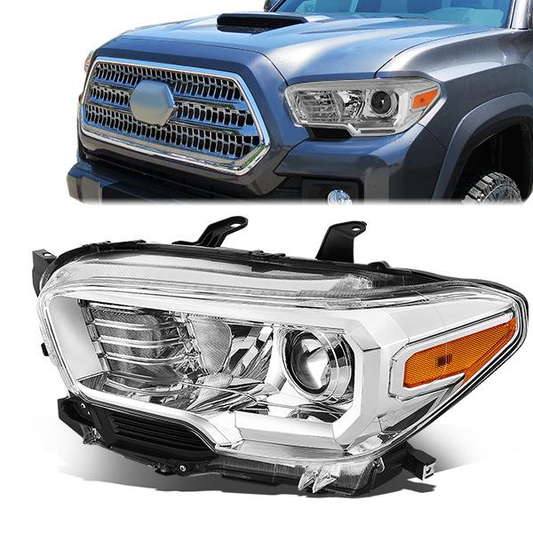 FAROS OE STYLE - 16-18 TOYOTA TACOMA - FITS MODELS W/O LED RUNNING LIGHTS - W/O FOG LAMPS - H11 LOW / H9 HIGH / 7440 SIGNAL / 2825 MARKER - LEFT