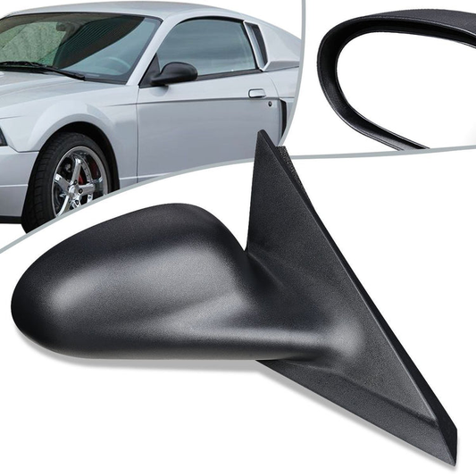 RETROVISOR MIRROR - OEM - 99-04 FORD MUSTANG - POWERED - TEXTURED - BLACK - RIGHT