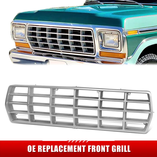 PARRILLA GRILLE - FD F150 P/U 64-66/67-72/73-79/ GRILLE ASS'Y 78-79/ ARGENT//PARTS.NO,FO1200109//OEM NO,D8TZ8150A