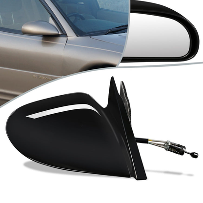 RETROVISOR MIRROR - OEM - 95-00 CHRYSLER SEBRING - MANUAL - PAINTABLE - BLACK - RIGHT