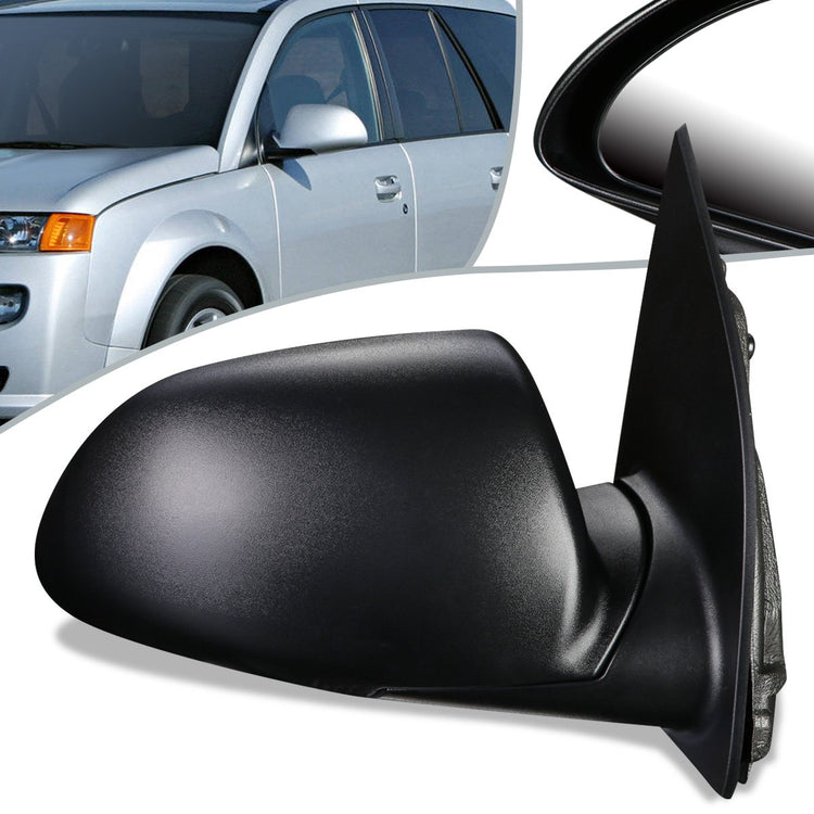 RETROVISOR MIRROR - OEM - 02-04 SATURN VUE - MANUAL - TEXTURED - BLACK - RIGHT