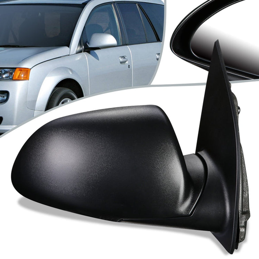 RETROVISOR MIRROR - OEM - 02-04 SATURN VUE - MANUAL - TEXTURED - BLACK - RIGHT